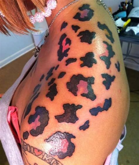 Image Detail For Cheetah Print Tatoo With Girly Pink Spots Tattoos