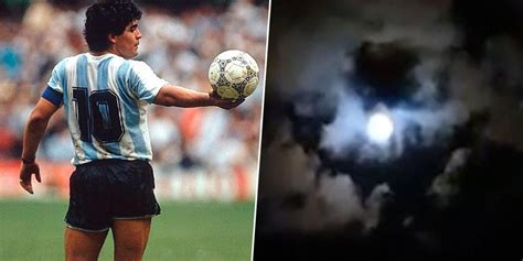 Diego Maradona Video Viral De Su Silueta Y La Camiseta 10 En El Cielo Spoiler Bolavip