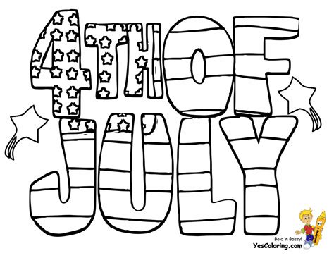 Color online and print these pretty fireworks scene for free. Patriotic 4th of July Coloring Pages | 4th of July | Free ...