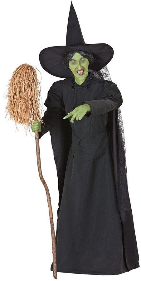 Video Life Size Animated Hanging Witch Outdoor Halloween Decor Prop