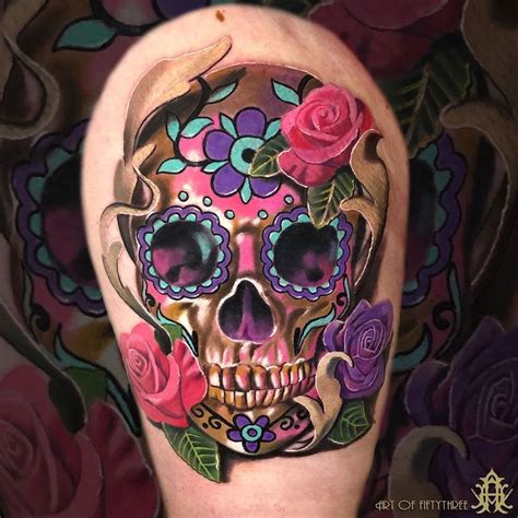 Sugar Skull Best Tattoo Design Ideas Skull Girl Tattoo Sugar Skull