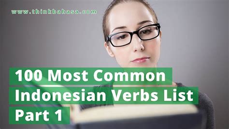 Learn Indonesian Verbs 100 Most Common Verbs In Bahasa Indonesia Part