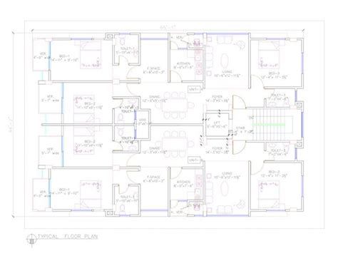 Mdsiam45 I Will Draw Your Architectural Floor Plan In Autocad And