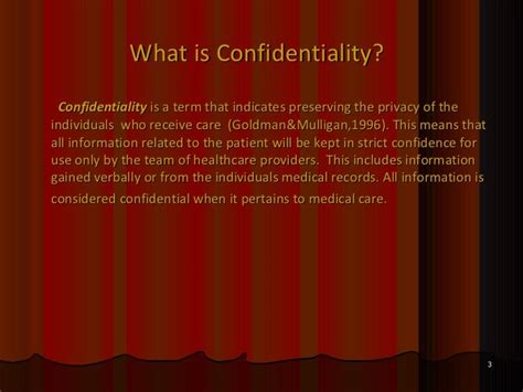 The Importance Of Confidentiality