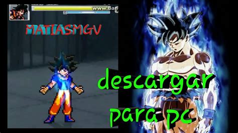 Jus Mugen Mod Goku Ultra Instincto Descargar Para Pc Youtube