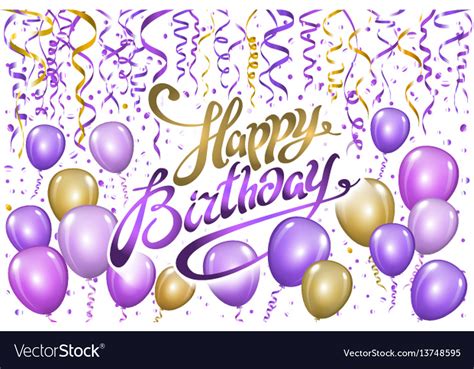 We did not find results for: Violet gold balloons happy birthday background Vector Image