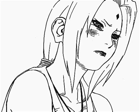 Hot Tsunade Coloring Pages Sketch Coloring Page
