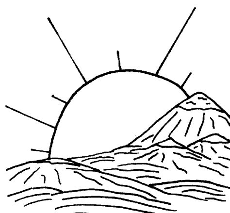 Click on a page to download a pdf and print. Coloring Pages Sunrise at GetColorings.com | Free ...