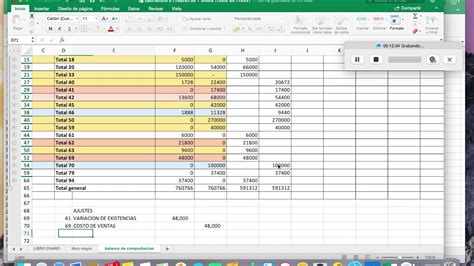Ejemplo De Balanza De Comprobacion En Excel Ejemplo S