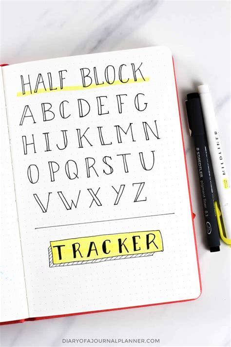 Bullet Journal Fonts 14 Fonts For Bullet Journal You Need To Try