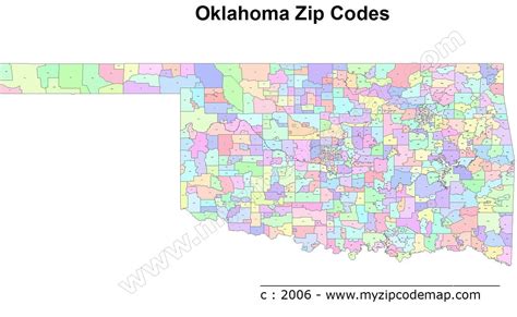 Printable Oklahoma City Zip Code Map