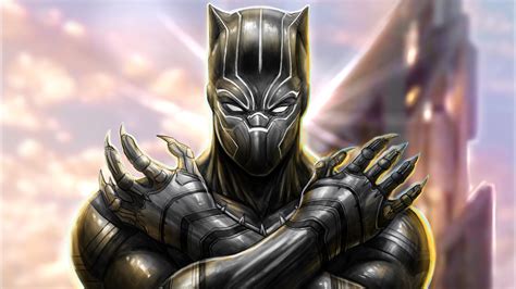 Black Panther New Arts Wallpaperhd Superheroes Wallpapers4k