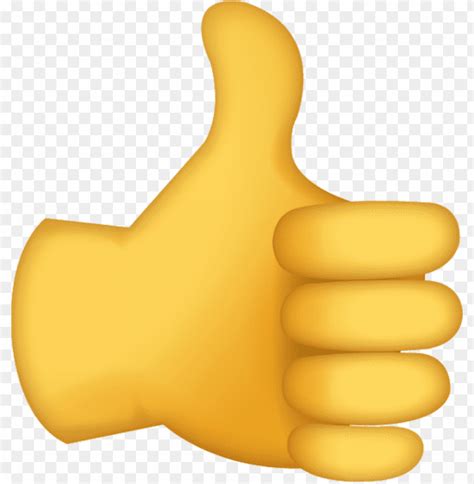 Thumbs Up Sign Emoji Icon Ios10 Clipart Png Photo 35468 TOPpng