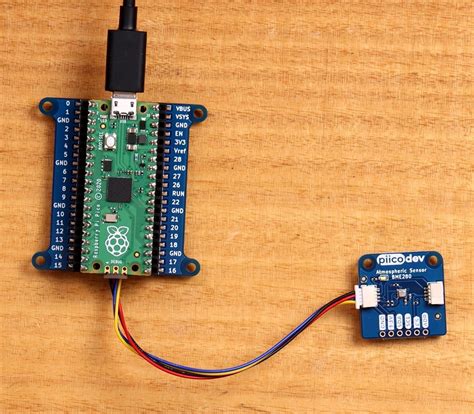 Piicodev Atmospheric Sensor Bme Raspberry Pi Pico Guide Tutorial