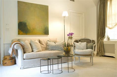 Elegant Neutral Seating Area In Master Bedroom Residential Design