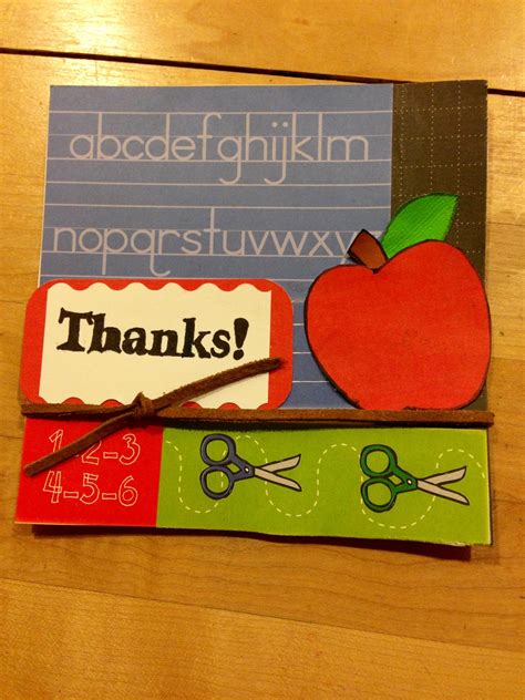 End Of Year Thank You Teacher Card Cards Thankful Dabble
