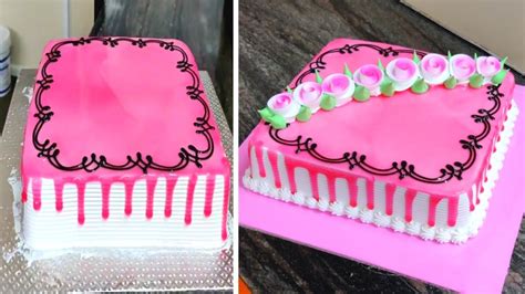 Pink Square Cake Design Design Talk
