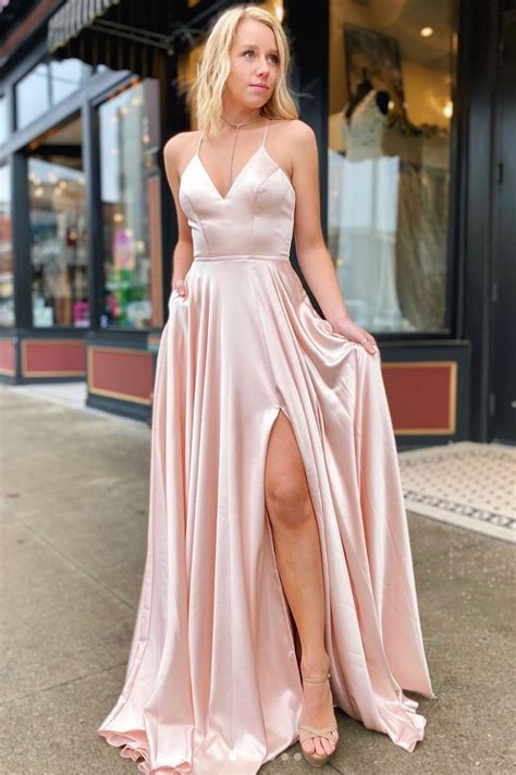 SP1258 Cheap A Line Prom Dresses Pretty Pink Prom Dresses Long Party