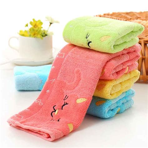 Kid's bath towels will keep your little ones dry at beach or when they step out of the bathtub or at if your children love need a complete coverage from head to toe, hooded towels do the trick and even. 28*28cm Baby Towel superfine fiber Kid Bath Towels ...