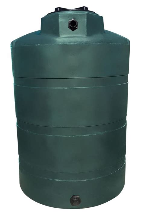 Norwesco Vertical Water Storage Tank Dark Green 500 Gallon
