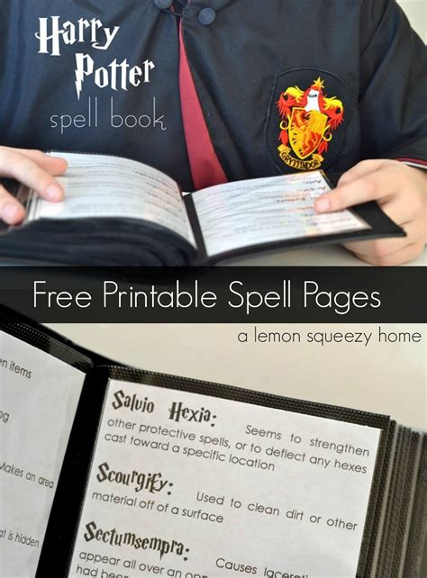 This book containing all curses, charms, jinxes & hexes to become the ultimate wizard or witch! Harry Potter Spell Book: Printable Spells