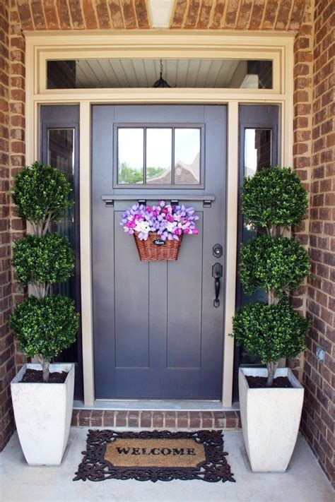 Things I Love Thursday Boxwood Topiaries Front Door Plants Front
