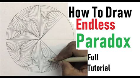 How To Draw Complex Zentangle Paradox Design For Begi
