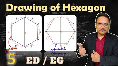 How To Draw Hexagon In Engineering Drawing Drawing Of Regular Hexagon