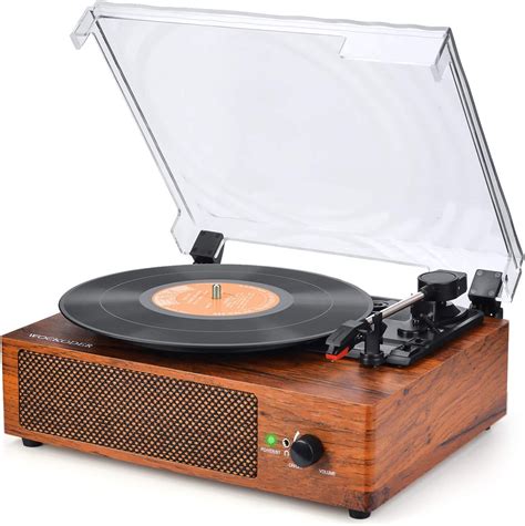 Record Player Bluetooth Turntable With Built In Stereo Speaker Vinyl