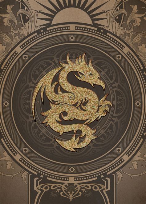 Wonderful Chinese Dragon Poster By Heike Köhnen Displate Chinese