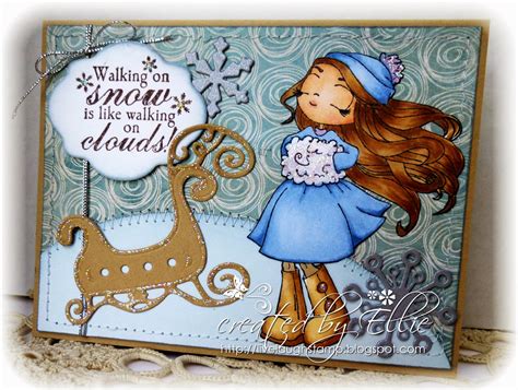 Ellibelles Creative Moments Whimsy Stamps November Rubber Stamps