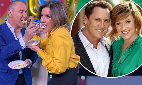 Larry Emdur And Morning Show Co Star Kylie Gillies Celebrate 14 Years On The Show Daily Mail