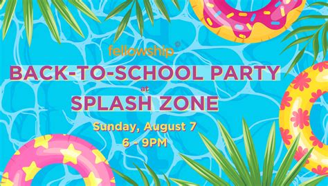 back to school kick off party at splash zone fellowship