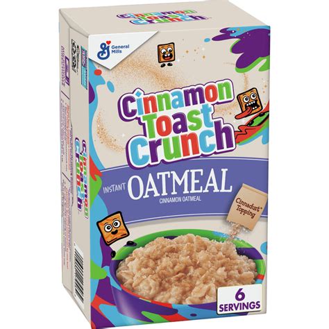 Cinnamon Toast Crunch Instant Oatmeal 6 Ct 88 Oz