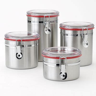 This is the perfect farmhouse steal! Food Network™ 4-pc. Stainless Steel Kitchen Canister Set ...