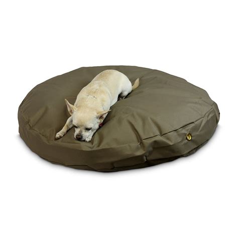 Snoozer Waterproof Round Pet Bed Large Hazelnut 48 Inch Pet Bed