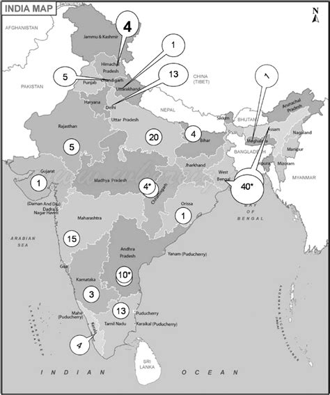 Geographic Distribution Of Histoplasmosis Cases In India This Figure