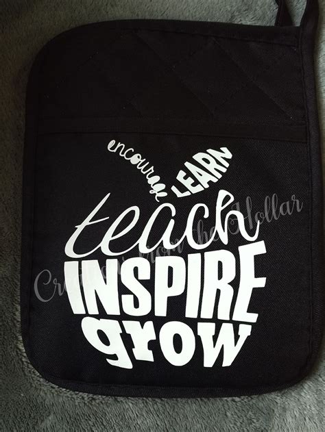 Teach Inspire Grow Svg File Etsy