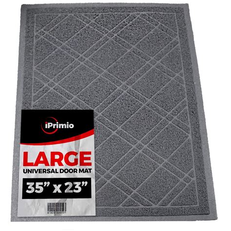 Designed and hand sprayed in the uk. SlipToGrip Universal Door Mat - Plaid Design Size 35" x 23 ...