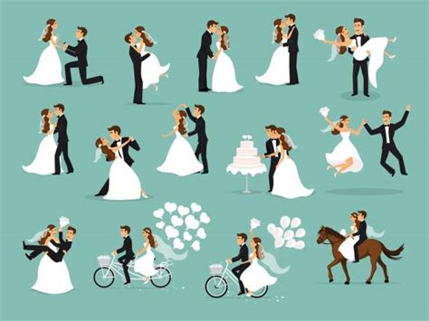 Wedding Couple Illustrations Royalty Free Vector Graphics And Clip Art