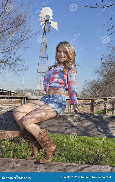 Cowgirl Portrait Stock Photo Image Of Farmer Metal