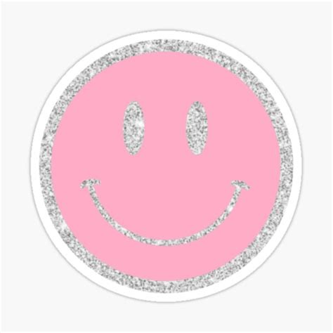 Silver Glitter Drippy Smiley Face Sticker By Kaykiser In 2021 Black And