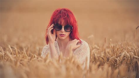 Wallpaper Face Women Outdoors Redhead Model Depth Of Field Hands