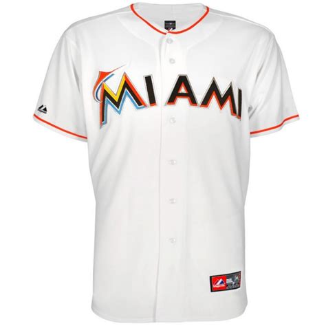 Sports equipment shop in miami, florida. Miami Marlins MLB Baseball Home jersey - Majestic ...