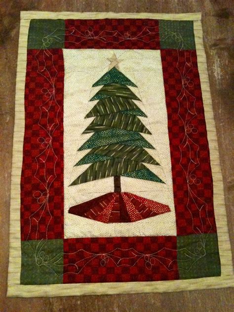 Trim The Tree Pattern By Cindi Edgerton Christmas Quilted Wall Hanging