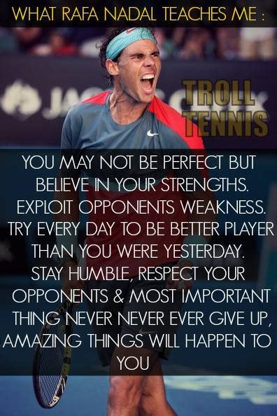 He earned 20 grand slam singles titles altogether. Rafael Nadal Quotes. QuotesGram