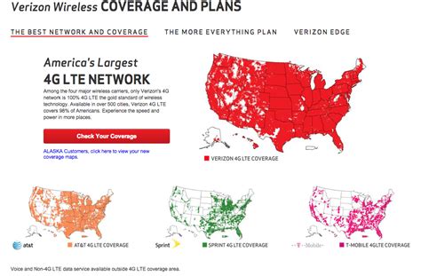 Verizons New Exaggerated Coverage Map To Compete With Atandt