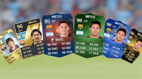 Lionel Messi Ultimate Team Cards From Fifa 10 To Fifa 15 Youtube