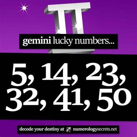 Gemini Lucky Numbers ⭐ Numerology Numbers Numerology Numerology