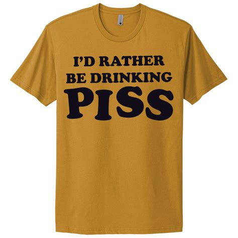 Piss Drinker T Shirt Golden Shower Yellow · Tittybats · Online Store